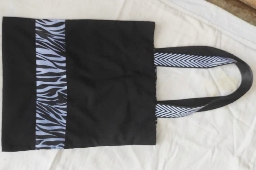 zebra strip bag